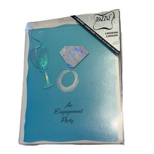 Amscan - Engagement Party Invitations, 24 3-Dimensional With Silver Envelopes